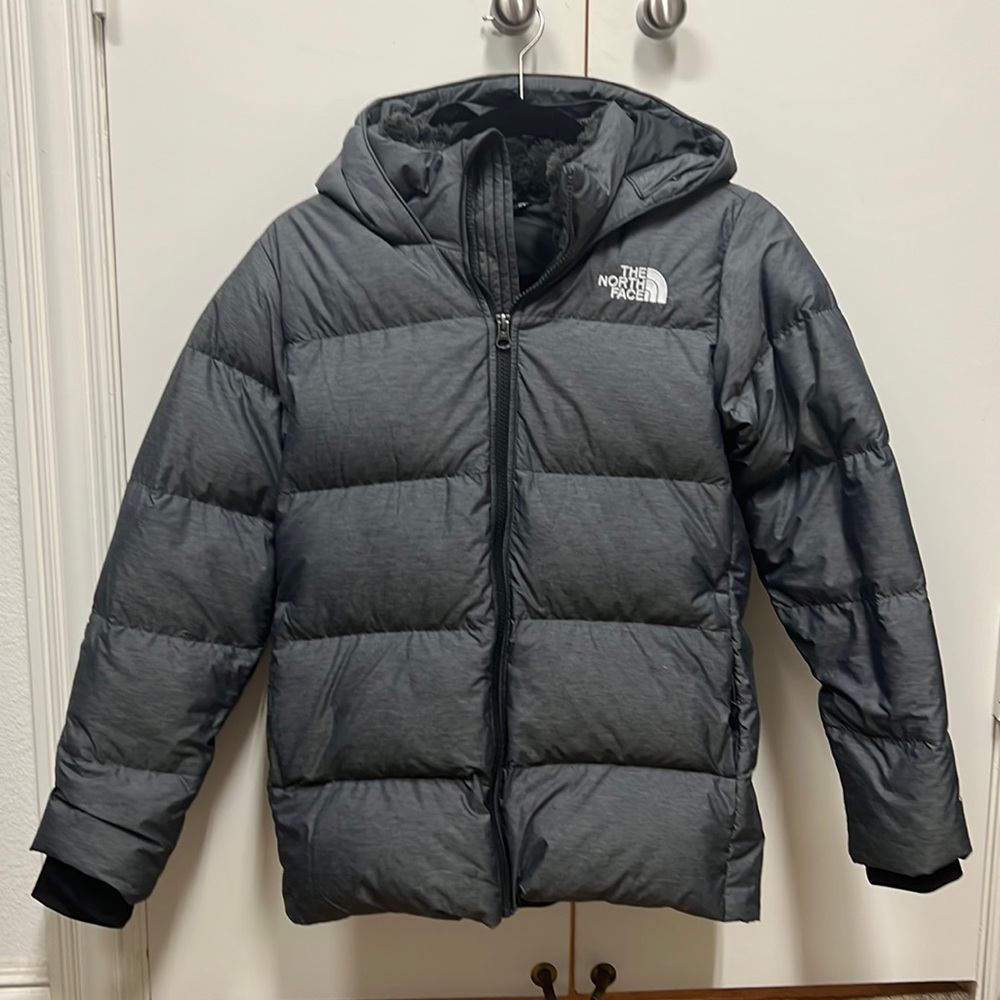 The North Face Kids Gray Puffer Jacket